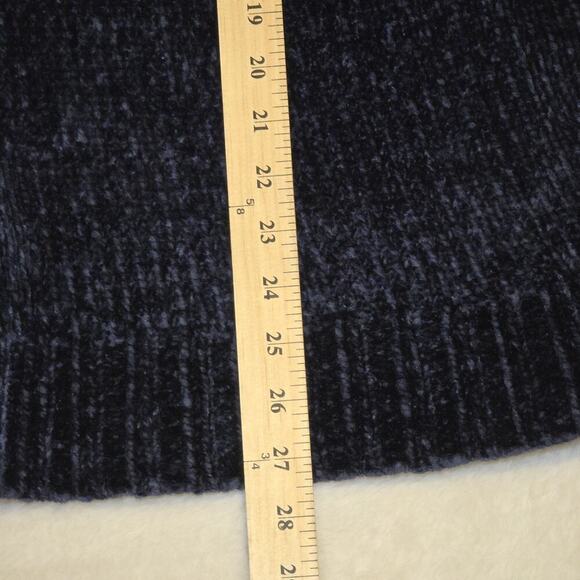 Orvis Women’s Large Navy Blue Chenille Pullover Sweater Long Sleeve Soft Knit L - Picture 10 of 10